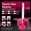 1-Inch Head Plastic Pipe Fitting Reamer With 1/4-Inch Hex Shaft,