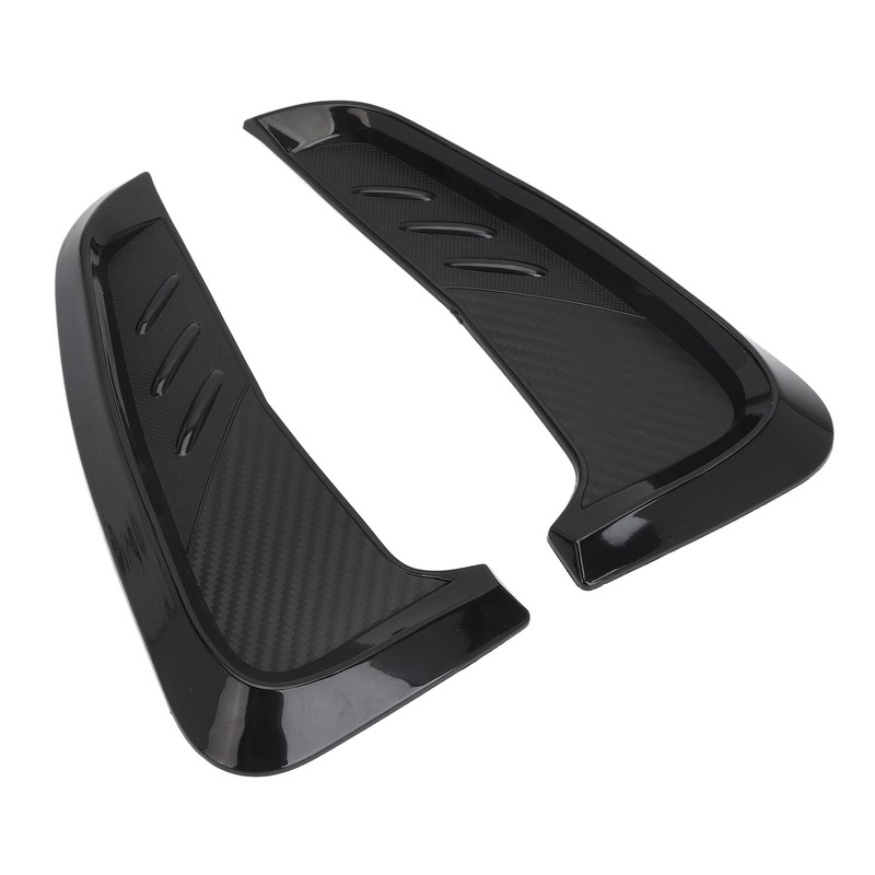 2Pcs Side Mudguard Vent Trim Left Right 20cm Glossy Black