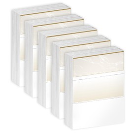 DocuGard Standard Gold Marble Top High Security Check Paper - Laser/Inkjet Printer Compatible - 11 Security Features - 2500 Blank Business Checks (04505C)