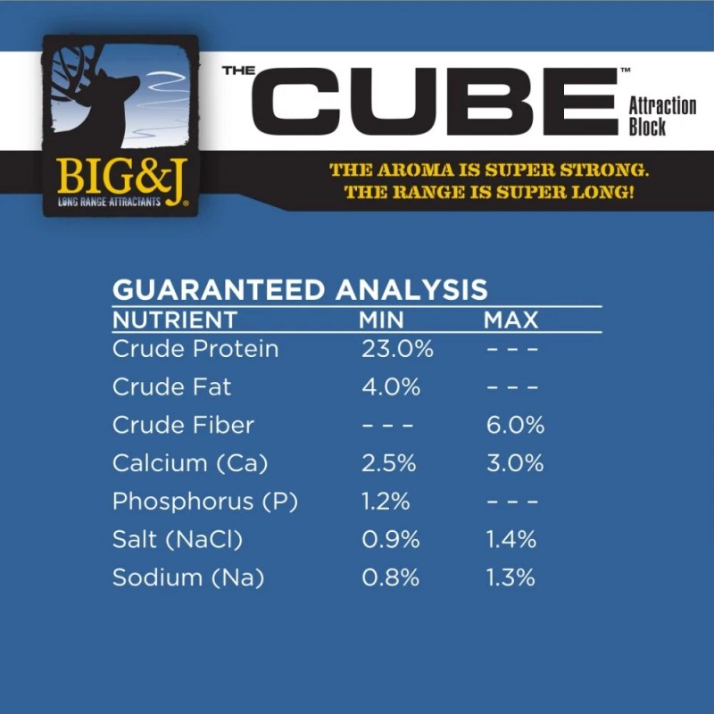 Big & J Long The Cube Range Deer Attractant Block,