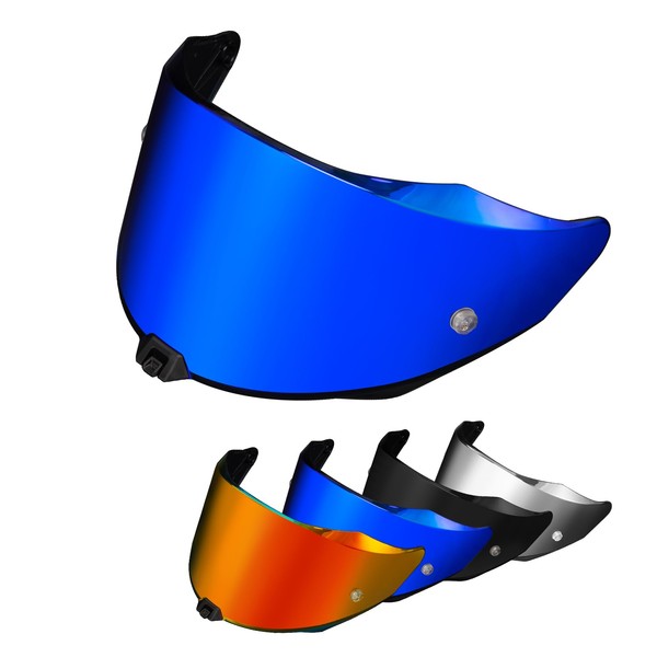 PSLER R2R Helmet Tinted Visor R2R Pinlock-Ready Face Shield Replacement