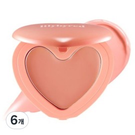 Lily by Red Love Beam Cheek Balm, 17 Ttbok Beam, 6 pcs / 릴리바이레드 러브빔 치크밤, 17 딱복빔, 6개