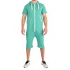 Gennadi Hoppe Men's Jumpsuit Short Jumpsuit Onesie Jogger for Summer,