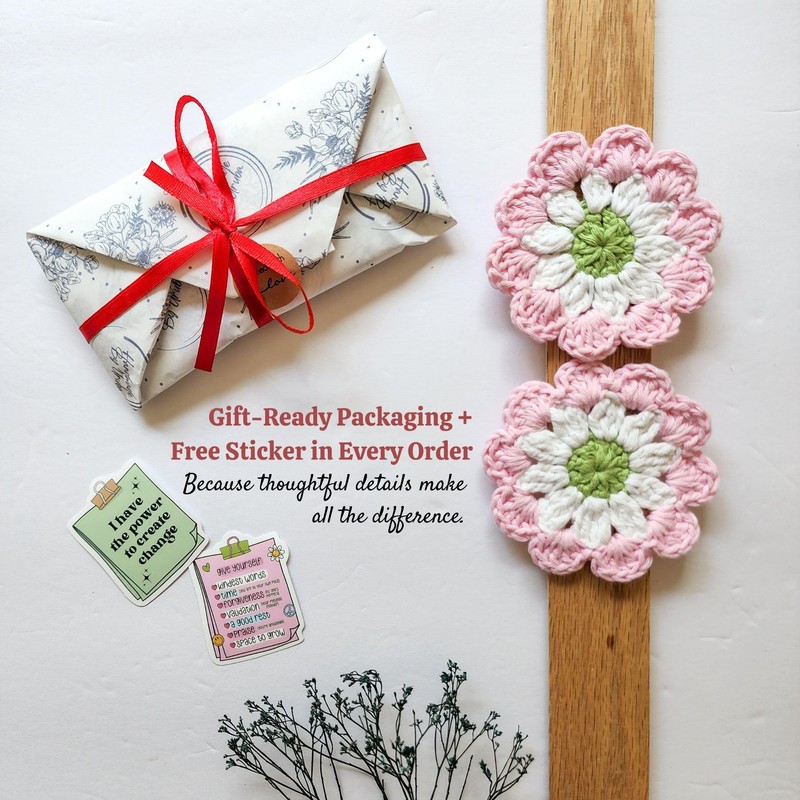 Cotton Car Coasters 2pc Car Cup Coasters Cute car Accessories