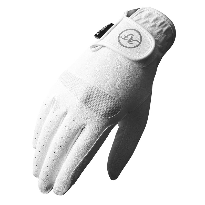 AFE Ladies Horse Riding Equestrian Sereno Leather Gloves breathable White