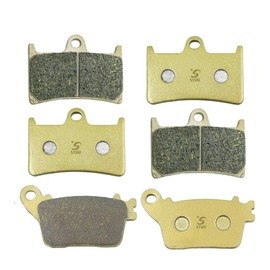 S SYUU High-Performance Reliable Motorcycle Front Rear Brake Pads Set Kit Compatible with Yamaha Yzfr1 Yzf-R1 YZF R1 2015 2016 - Low Noise, Easy Installation FA380F FA436R