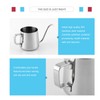 350ml Stainless Steel Hanging Ear Coffee Pot Gooseneck Spout Coffee