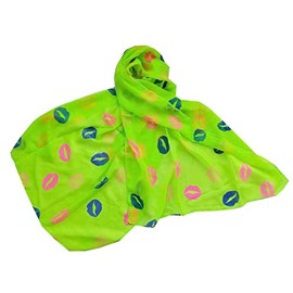 HerHisItsChic 160 * 50cm Chiffon Scarf For Women's Ladies Light weight Scarves Neck Wear For Girl Shawls Wraps (Color 015)