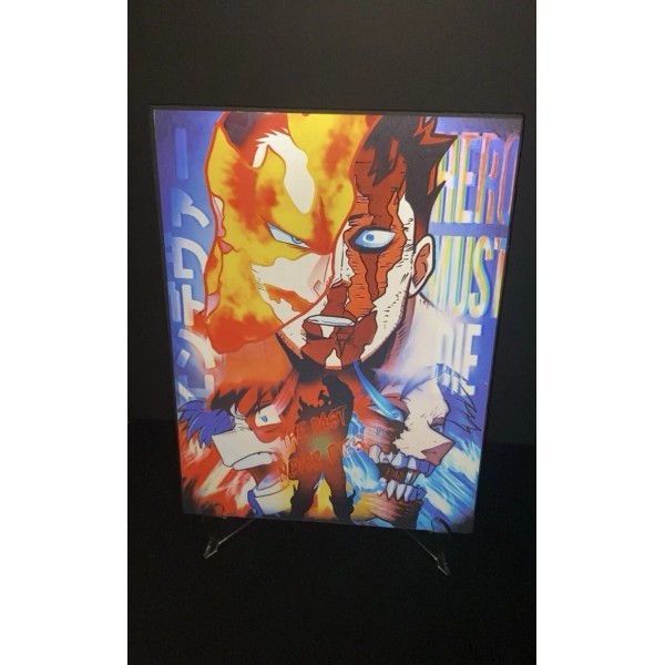 My Hero Academia Endeavor Image Changing 3D Holographic Lenticular Poster