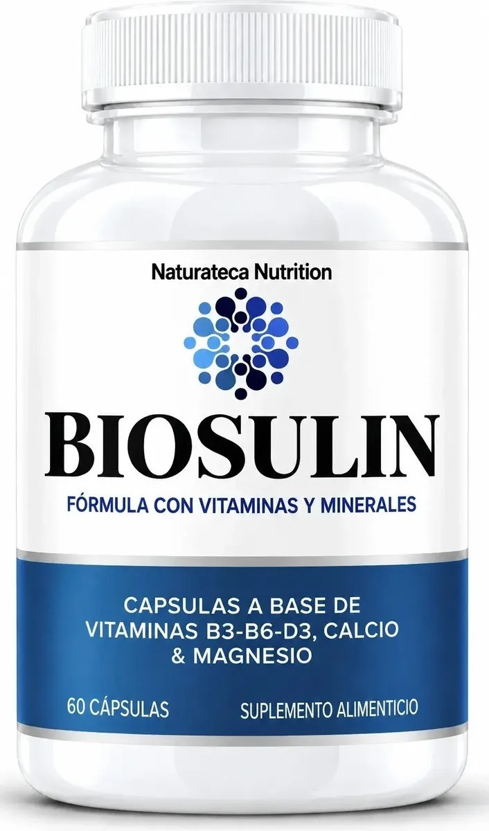 Biosulin 60 Cápsulas Vitaminas Calcio Magnesio