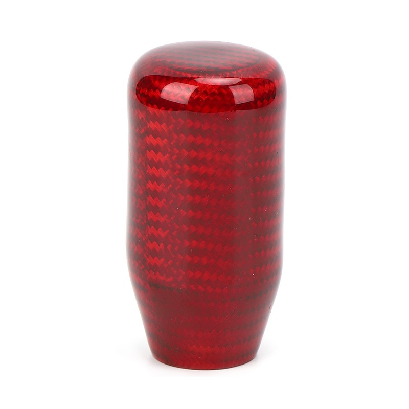 Universal Car Gear Shift Knob Head Aluminum Carbon Fiber Auto