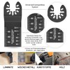 MaxAwe 33-Piece Oscillating Saw Blades Kit, Multitool Saw Blade Set