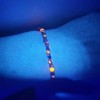 Unbranded Emberlite 4mm Beads UV Reactive Fluorescent Glowing Sterling Silver