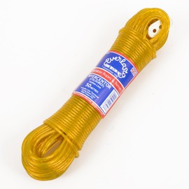 20M - Quality Everlasto 'Wyercentor' Steel Core Coloured Clothes/Washing Line 3.5mm Thick (YELLOW)