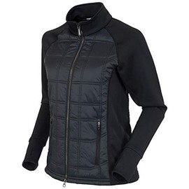 Sunice Ella Thermal Jacket for Women - Insulated Long Sleeve Windproof Jacket (Black, X-Small)
