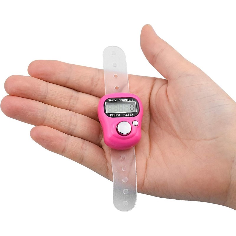 SellerTree Digital Finger Tally Counter, Tasbeeh Electronic Handheld Clicker Row