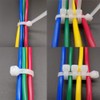 Superun Clear Zip Ties 6 Inch, 40 Lbs Tensile Strength