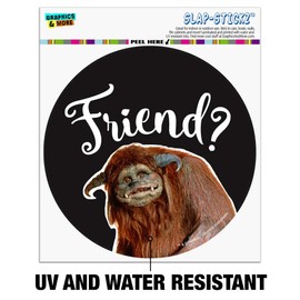 GRAPHICS & MORE Friend Ludo from The Labyrinth Automotive Car Window Locker Circle Bumper Sticker