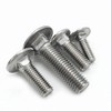 Set of 4 Square Carriage Bolts Stainless Steel M12 x