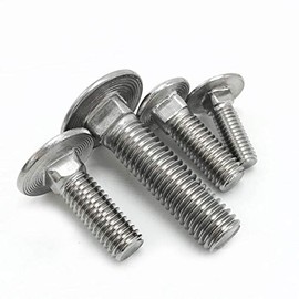 Set of 4 Square Carriage Bolts Stainless Steel M12 x 60mm