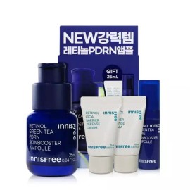 Innisfree 이니스프리 레티놀 그린티 피디알엔 PDRN 스킨부스터 앰플 세트 (eTV) Innisfree Retinol Green Tea PDRN Skin Booster Ampoule Set [Single Option]
