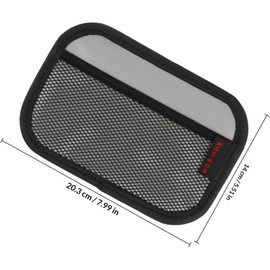 COHEALI Bolsa de Almacenamiento Adhesiva para Interior de Coche, 2 Bolsillos de Malla, Material Microfibra y Oxford, Organizador para Objetos Diversos y Teléfono Móvil