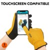 Vgo... 5Pairs Work Gloves Touchscreen, Light Duty Safety Gloves for