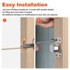 Oversized Deadbolt Strike Plate 1.125" x 2.75" - Adjustable Strike