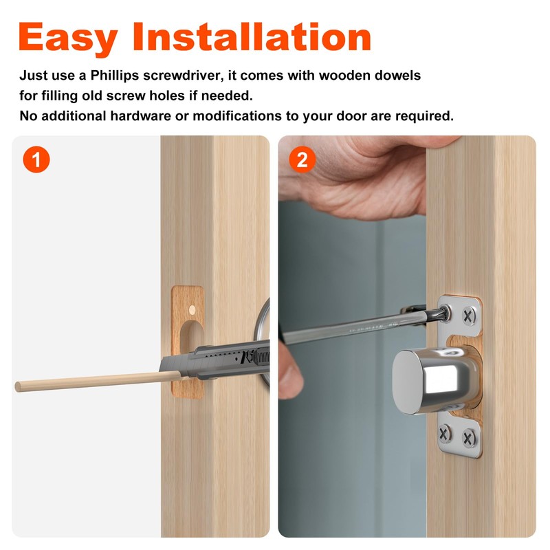 Oversized Deadbolt Strike Plate 1.125" x 2.75" - Adjustable Strike