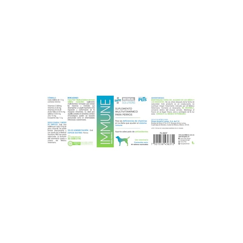 Fancy Pets MS Immune Tabletas Masticables para Perros – Suplemento