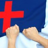 Anley Rip-Proof Double Sided 3-Ply Christian Flag 3x5 Foot -