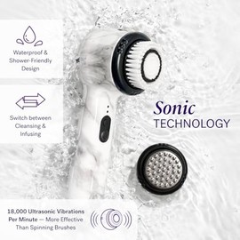 Michael Todd Beauty Soniclear Allure 2026 Readers Choice Winner Sonic (sin rotación) Cepillo de limpieza facial + exfoliante para hombres y mujeres, c