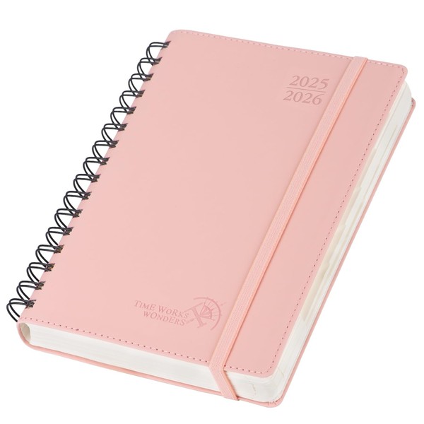 POPRUN Daily Planner 2025 2026 A5 Ring Binder 21.5 x