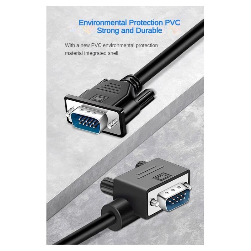 RIKYJIC DB9 RS232 Right Angle Serial Cable 9 Pin Male