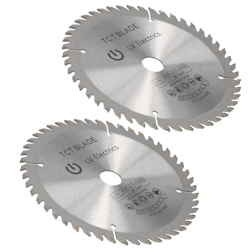 2Pcs 6in Circular Blade Cutter Cutting Disc Carbide Tipped Woodworking