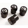 Black Dust Valve Caps with Maz Black Logo. Flair Crossover
