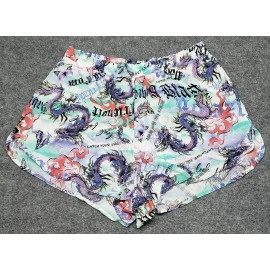 Rue21 Shorts Womens Plus 2X Multicolor Dragon Butterfly High Rise Pull On New