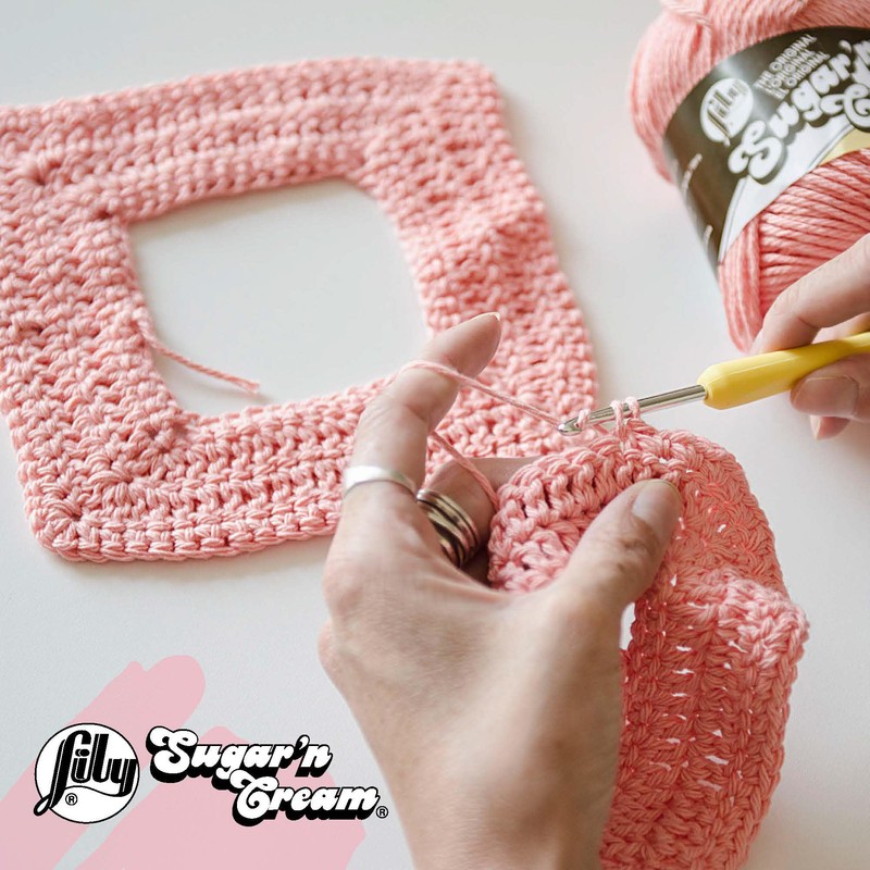 Lily Sugar N Cream Cones Orchid Yarn - 1 Pack