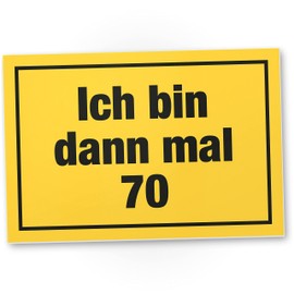 DankeDir! 70 Jahre - Schild 30 x 20 cm - 70. Geburtstag Geburtstagsgeschenk 70 Jahre Männer & Frauen Geschenk - Geburtstagskarte Partydeko 70er Geburtstagsdeko Geschenkidee