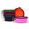 2 Pack Dog Bowl Pet Collapsible Bowls with Clasp Puppy