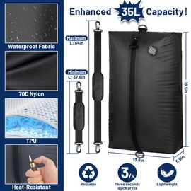 Travel Vacuum Storage Bags Combo Portable Wireless Electric Pump,Reusable Waterproof Vacuum Compression Bag with 2 Shoulder Straps Become Messenger Bag/backpack,Space Saver Vacuum Storage Bags