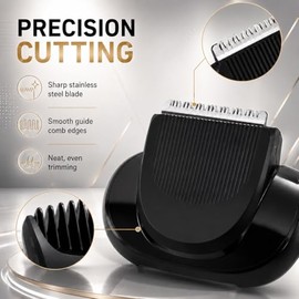 Replacement Razor Head with 5 Guide Combs (1/2/3/5/7mm) Compatible with Braun Series 5/6/7, Models 5018s, 6075cc, 7071cc, 7020s, 7085cc