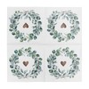 HEKU 100 napkins, 3-ply, 33 x 33 cm, eucalyptus heart,