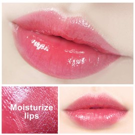 Yuccer Pack of 3 Aloe Vera Lip Balm Lipstick Green Set Aloe Lips Lip Butter Jelly Lipstick Lip Gloss Temperature Colour Changing Lipstick Durable Waterproof for Girls Gift