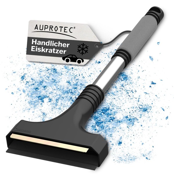 AUPROTEC Ice scraper with brass blade, non-slip soft grip handle