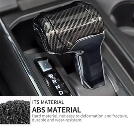 Keptrim Gear Shift Knob Shifter Cover Trim for Ford F150 2021 2022 2023 2024, ABS Carbon Fiber, 1pc