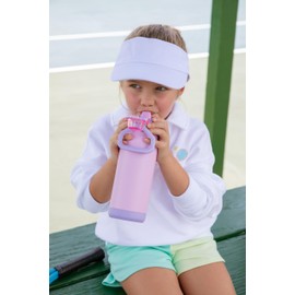 ZULU Powerfill Pro 18oz Kids Stainless Steel Water Bottle with Quick Fill Lid, Triple Wall Vacuum Insulated, Leak Proof Locking Lid, Sip & Chug, Reusable, BPA Free, Dishwasher Safe, Sweet Sorbet