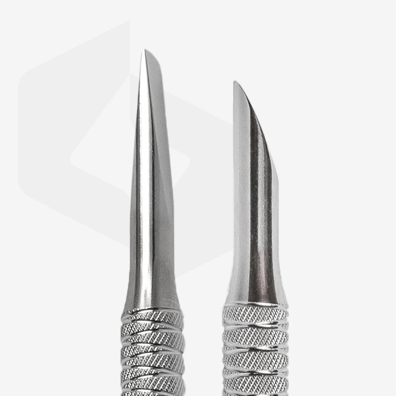 STALEKS PRO Cuticle Pusher Inclined and Straight - Manicure and