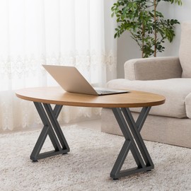 Likapop 16" Metal Coffee Table Legs, Black Bench Legs, Heavy Duty Desk Legs, Y Shape End Table Legs, DIY Furniture Legs (H16” x W11.8”, Set of 2)