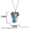 DALANE Enamel Alloy Cute African Elephant Necklace Animal Pendant Novelty